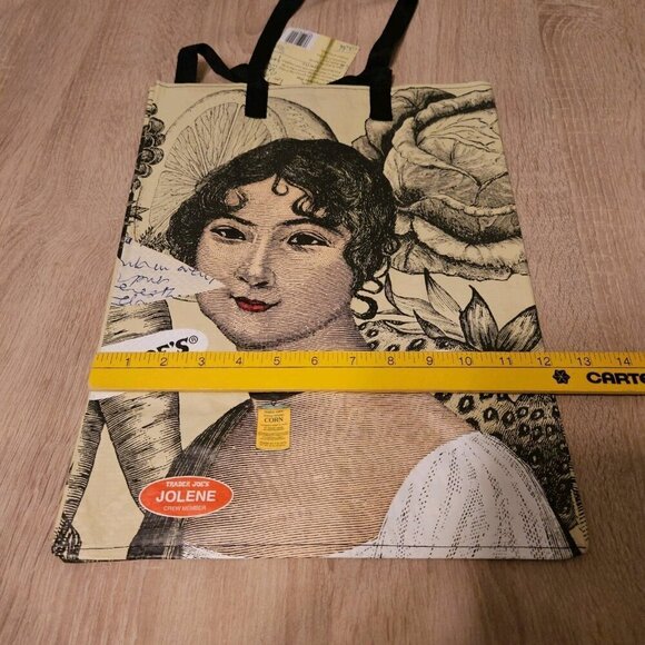 Trader Joe’s reusable Bag Crew Member Jolene & Joni Home Cooking NEW WITH TAGS - Picture 3 of 4